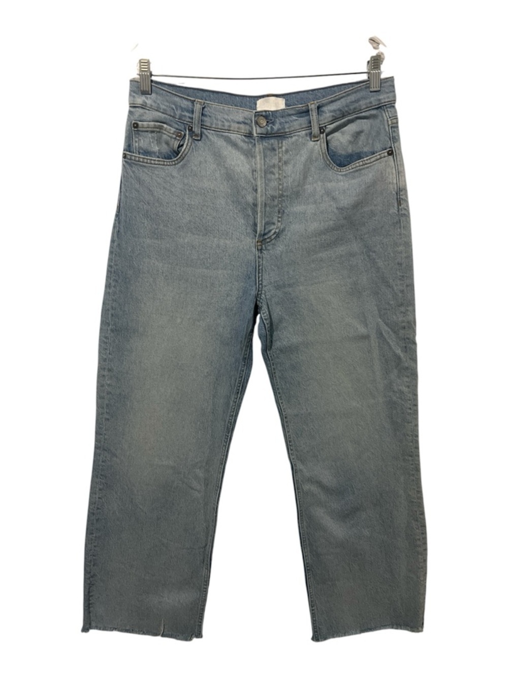 Boyish The Mikey Jeans Women’s 30 Blue The Third Man Distressed Hem Denim
